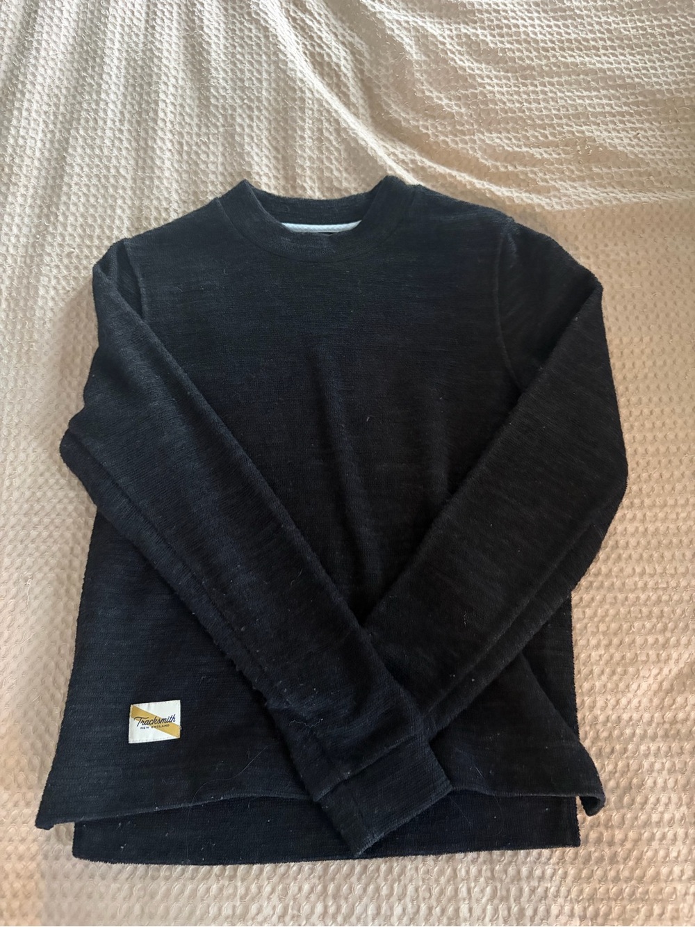 Womens Black Crewneck Sweater
